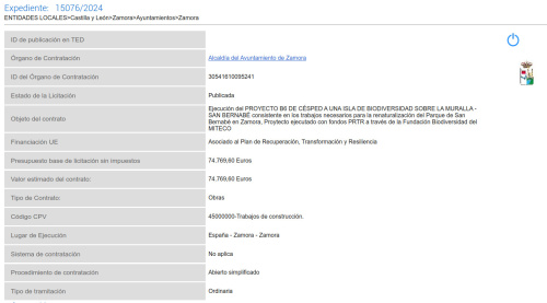 imagen principal Abierto el plazo de presentación de ofertas para la actuación B6 Jardín de San Bernabé