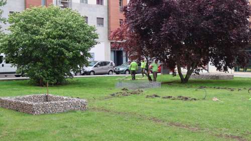 imagen principal Comienzan las obras de la actuación B7 en la parcela entre la calle Valderrey y Olleros